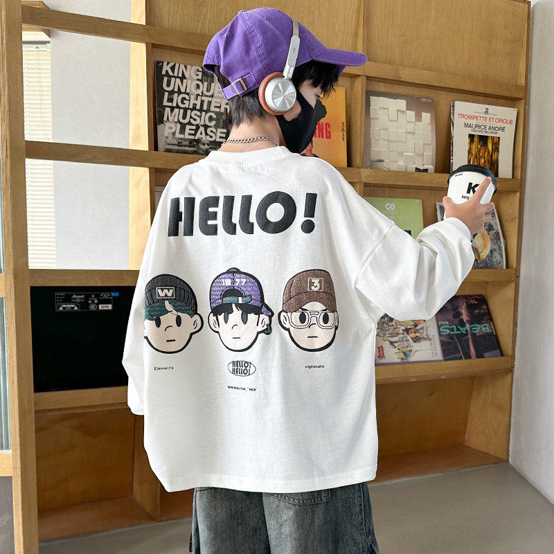 Jkids韩国男童长袖T恤春秋2026新款中大童春季纯棉内搭衣儿童春装