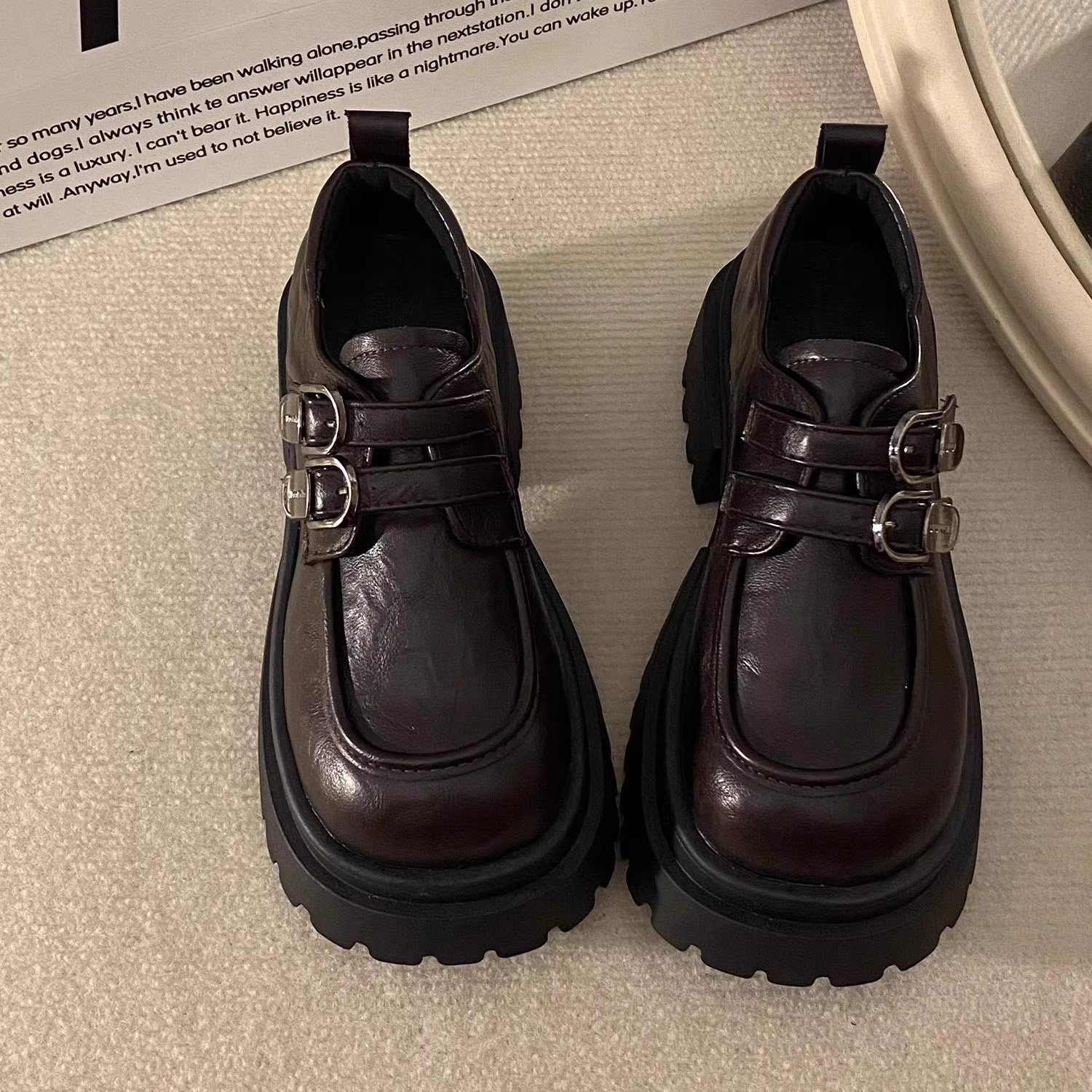 英国DGKP黑色增高厚底小