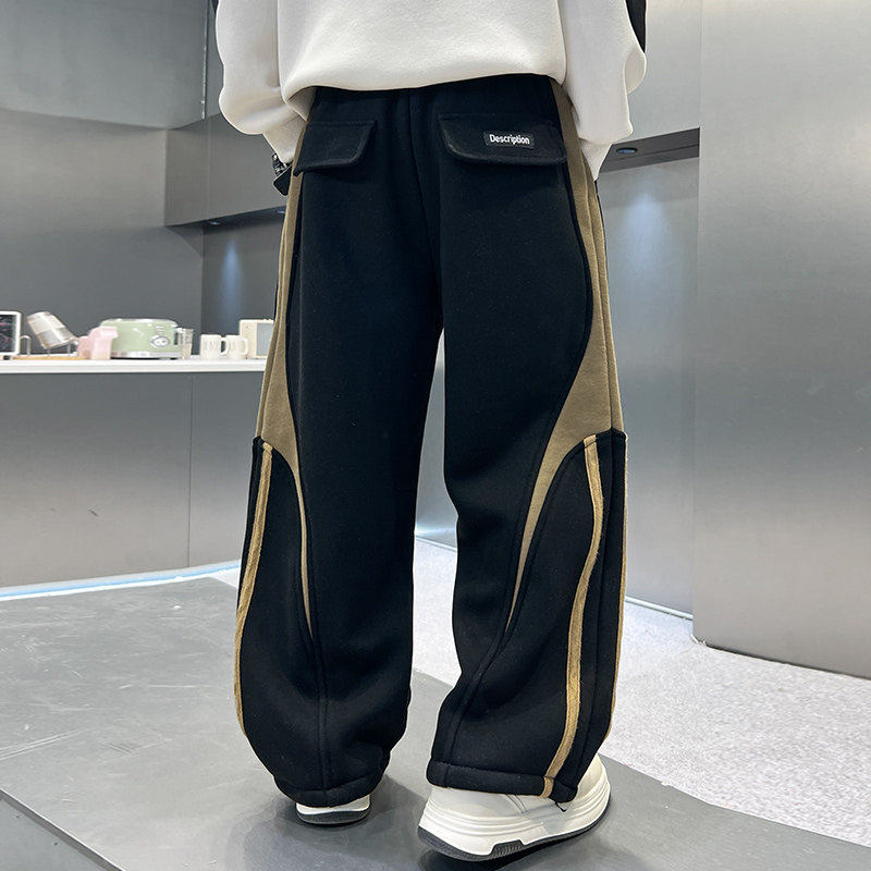 Jkids韩国男童裤子春秋2026新款中大童春季运动裤直筒裤儿童春装