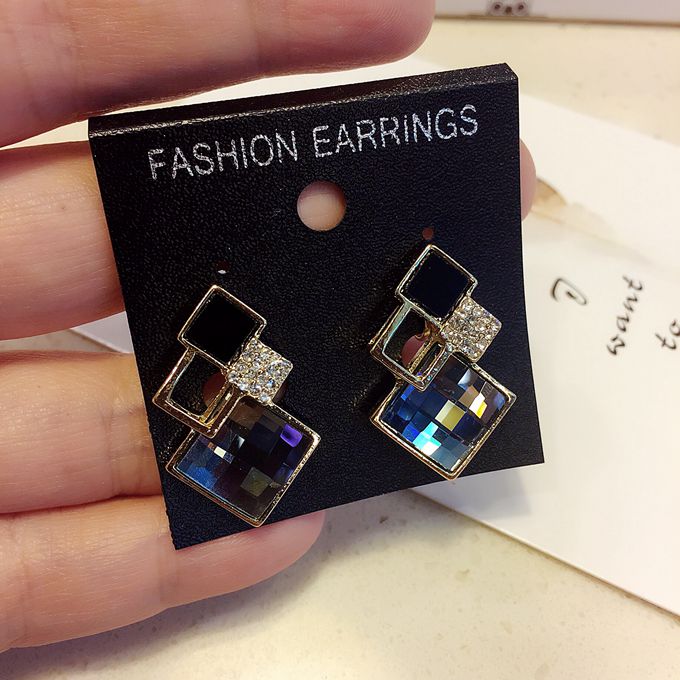 水晶高贵软垫韩版百搭时尚耳