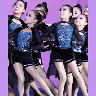 啦啦队服女儿童演出服爵士啦啦操舞蹈竞技比赛服运动健美操表演服