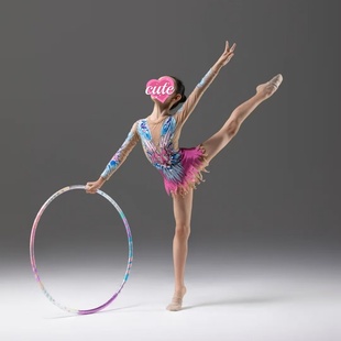 儿童艺术体操服装女竞技艺术比赛服专业啦啦队比赛服健美操比赛服