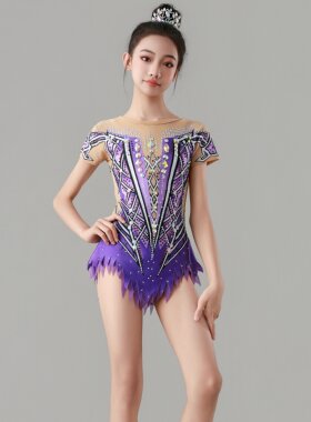 新款艺术体操服儿童 女艺考比赛 幼儿园啦啦队演出服竞技健美操服
