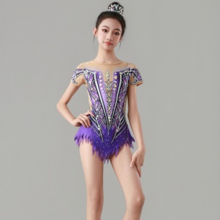 新款艺术体操服儿童 女艺考比赛 幼儿园啦啦队演出服竞技健美操服