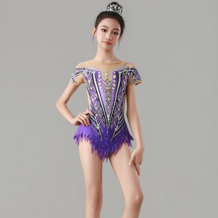 新款艺术体操服儿童 女艺考比赛 幼儿园啦啦队演出服竞技健美操服