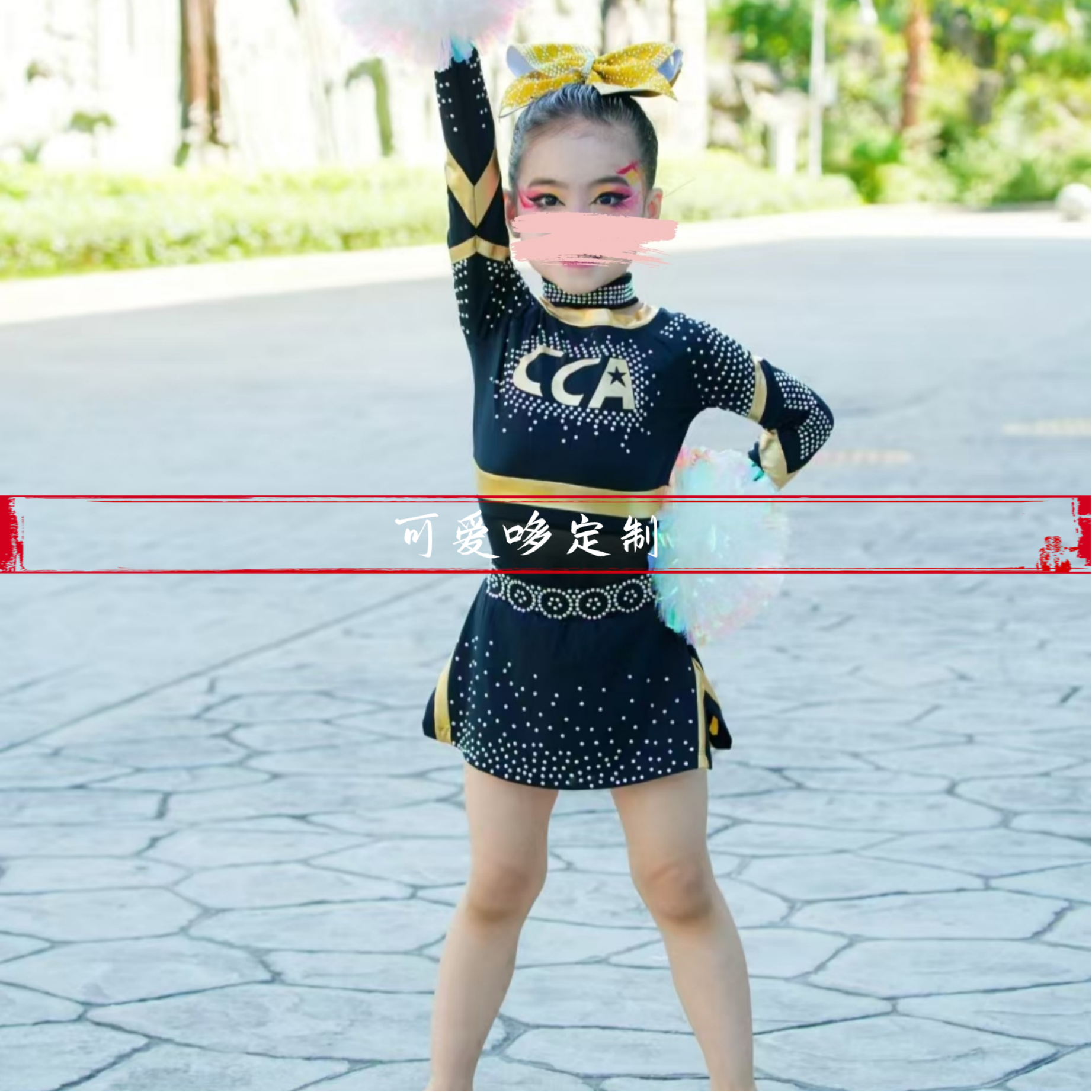 专业定制儿童啦啦操比赛服花球啦啦操演出服装新款拉拉队演出服装