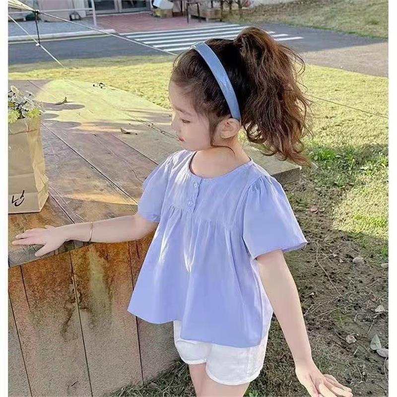 童装女宝娃衫上衣夏季短袖