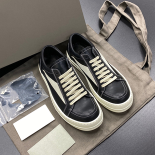 男女黑白owens潮流 低帮休闲真皮板鞋 RO鞋 子男增高ricking侵权款