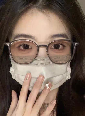 冷茶色太阳眼镜女近视可配有度数