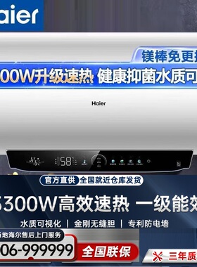 Haier/海尔 EC6001-DK3U1一级能效60升智能3300W速热镁棒免更换
