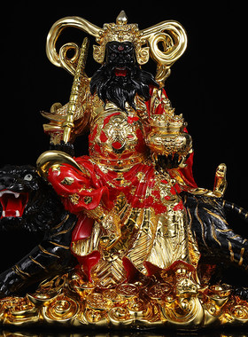 赵公明武财神玄堂赵元帅家用供奉正财神公司开业送礼招财赵公明像