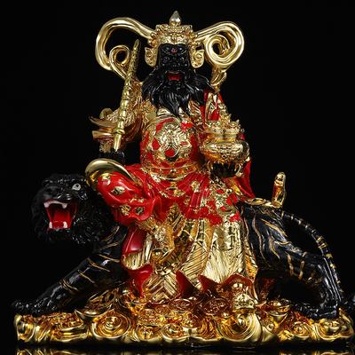 赵公明武财神玄堂赵元帅家用供奉正财神公司开业送礼招财赵公明像