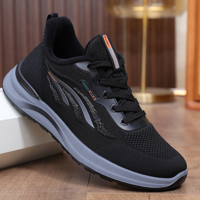 老北京布鞋男冬季加绒保暖爸爸鞋