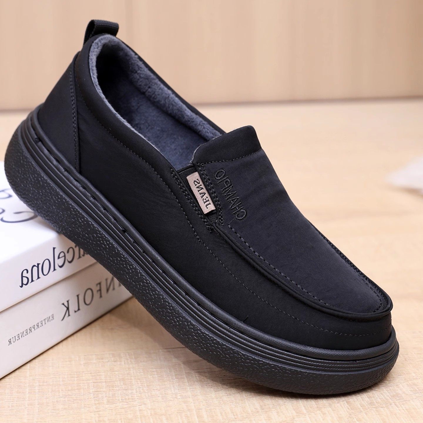 老北京布鞋男鞋冬季加绒保暖二棉鞋一脚蹬休闲鞋防滑软底爸爸鞋子,流行男鞋,布鞋,淘宝优惠券,粉丝福利购,淘宝优惠卷