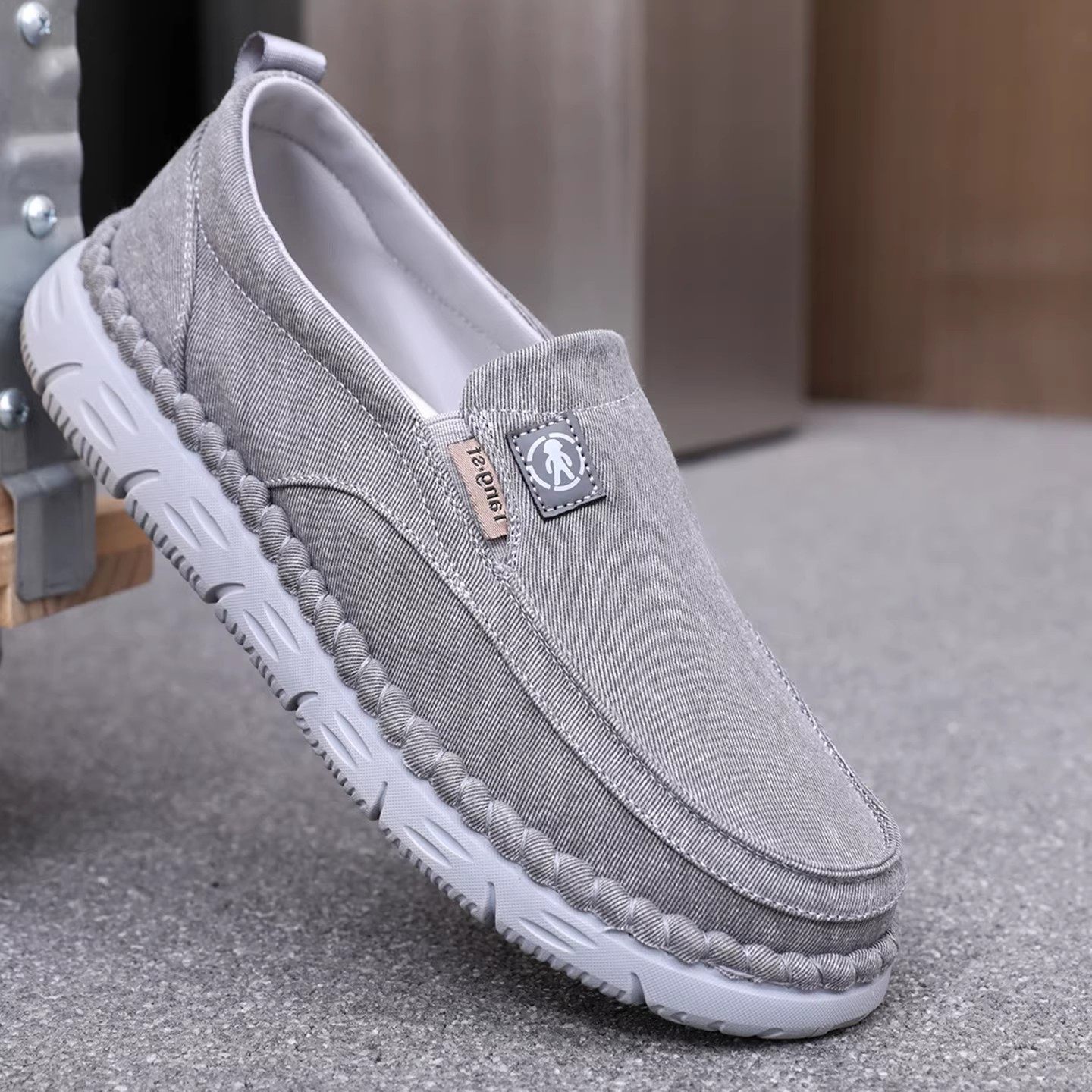 老北京布鞋男鞋子软底防滑一脚蹬中老年懒人爸爸鞋透气帆布休闲鞋,流行男鞋,布鞋,淘宝优惠券,粉丝福利购,淘宝优惠卷