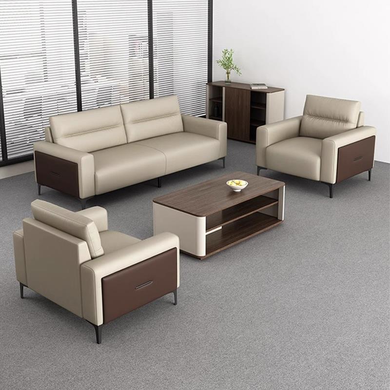 办公室沙发商务茶几组合套装会客简约现代休息区公司接待洽谈