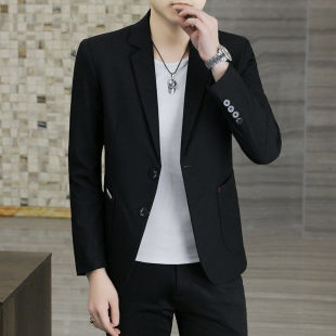 西上衣2025春秋冬新款 休闲潮流男装 商务帅气西服 男外套韩版 小西装