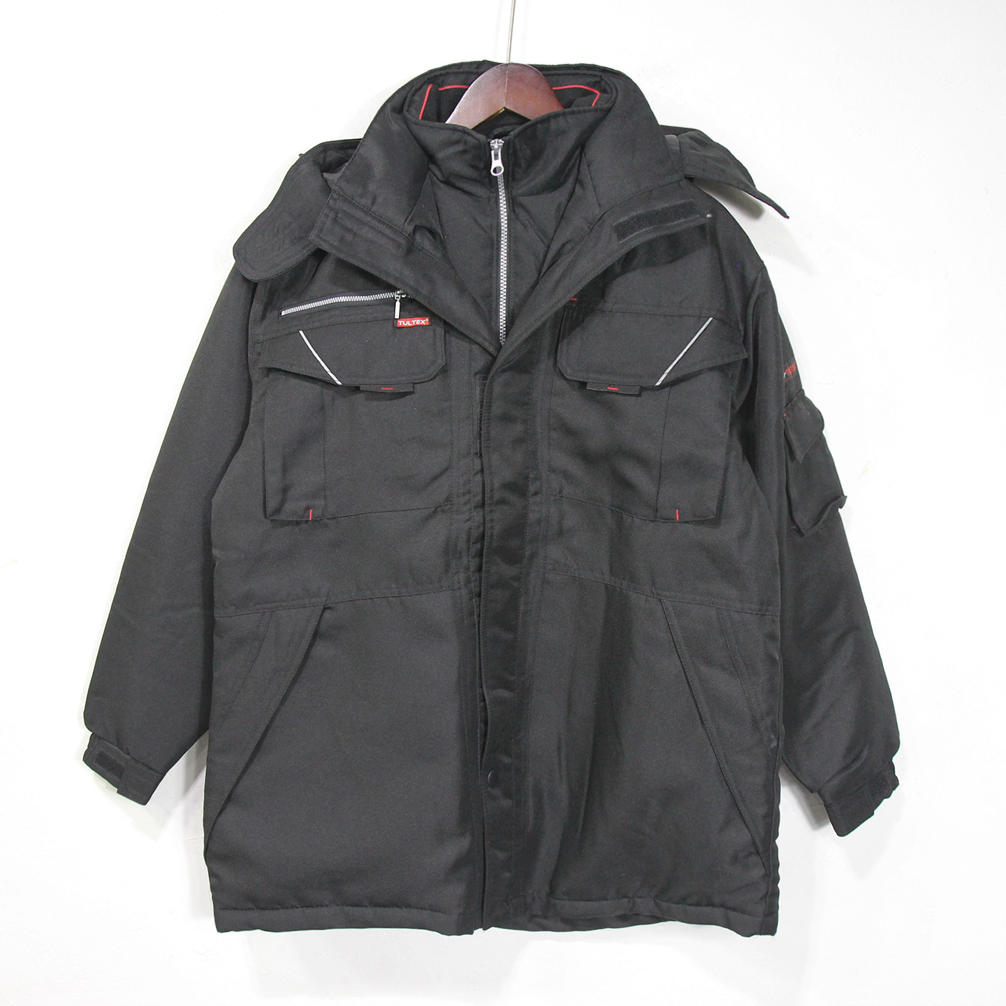 日本单男子假两件工装棉衣~外贸冬日单夹棉保暖多口袋工作服棉服,男装,棉衣,淘宝优惠券,粉丝福利购,淘宝优惠卷