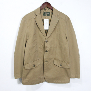 男子纯棉便装 外套工装 西服 休闲西装 风 水洗纯棉通勤美式 春秋季