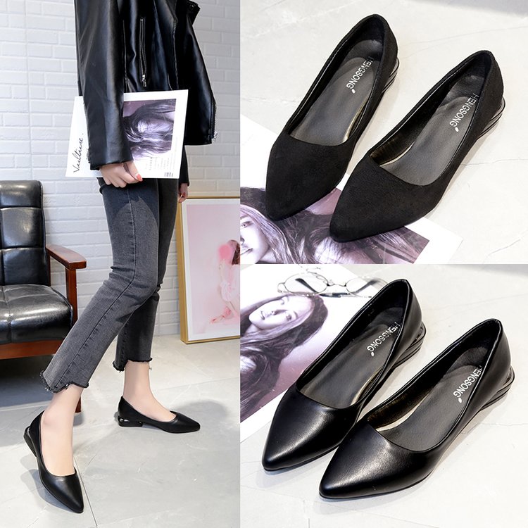 35-43 Extra size women's shoes 41 XL 42 Single shoes With crude Korean Edition Versatile Tip High-heeled shoesin the Women's Shoes, Low shoes  category - from Buy2taobao.com to provide professional Taobao agent buy service