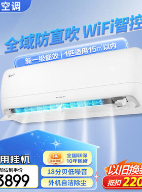 格力冷静享大1匹大1.5匹新一级能效变频冷暖wifi控制空调省电挂机