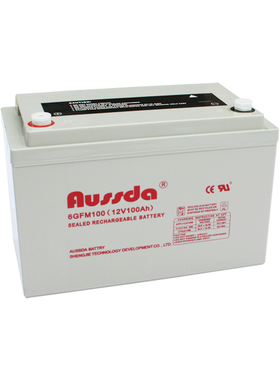 AUSSDA蓄电池6GFM100（ 12V100AH）应急储能UPS电源直流屏柜消防