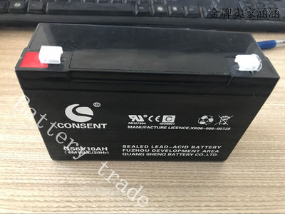 GS6V10AH (6M10LC/20HR) 光盛CONSENT蓄电池 电子称电池 地磅电瓶