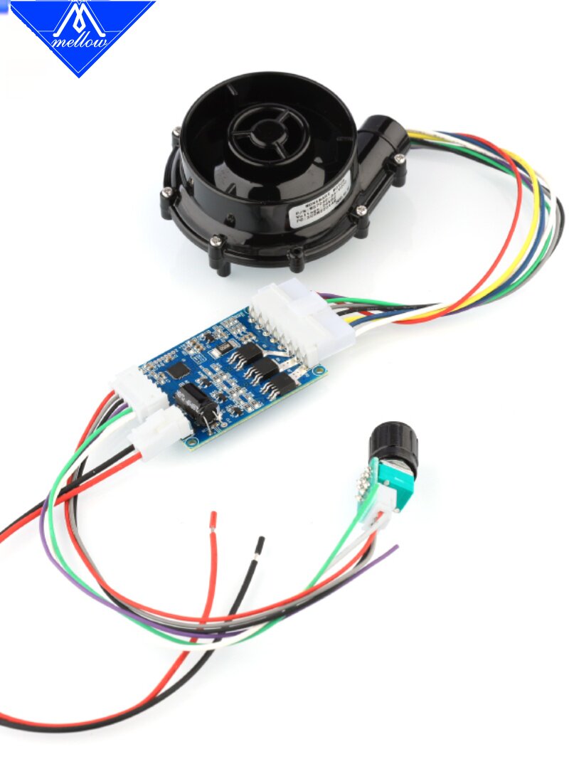 NEW MELLOW 24V BRUSHLESS CENTRIFUGAL DC WS7040 BLOWER FOR 3D PRINTER VZBOT
