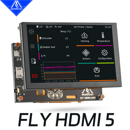 I树莓派触摸屏幕5寸HDMI3D打印机