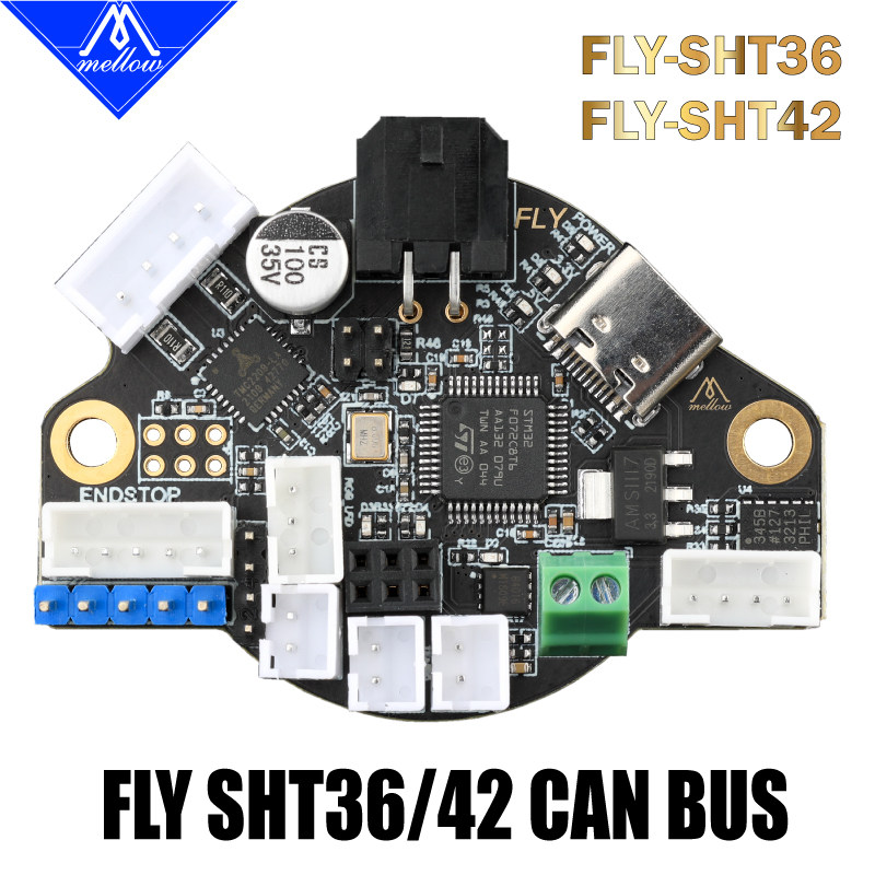 FLY 3D打印机 Can工具头板适用于KlIpper兼容双子座主板和树莓派