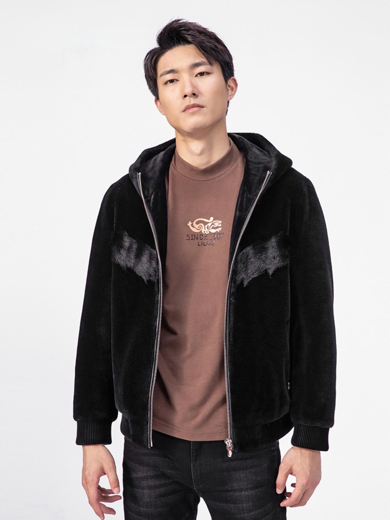 2026冬 利牌20DZP0011Y男装高端皮草连帽拉链外套175-92A,男装,皮草,淘宝优惠券,粉丝福利购,淘宝优惠卷