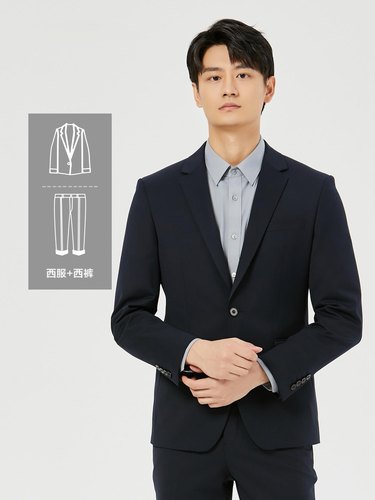 24QXF221SA利牌2025秋 男士商务九分裤西服套装剩170-84裤子78码