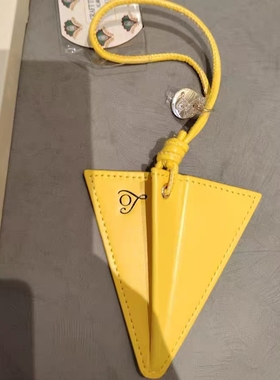 欧舒丹限定周边黄色小飞机行李牌