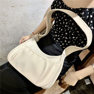 褶皱女包腋下包2021新款潮夏包包高级感单肩斜挎包小众设计感小包