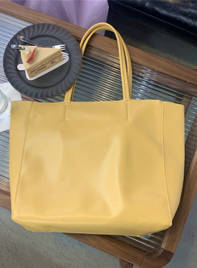 大包包女2026春夏上新时尚奶油包拉链托特包手提单肩购物袋女包