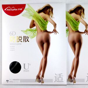 2016梦娜6D超薄防脱散加裆连裤袜 防勾丝西瓜裆加大加宽丝袜子