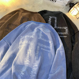 W03XZ517A-6P60秋冬水洗宽松水洗做旧美式印花水洗卫衣，男装卫衣，星座517A-6