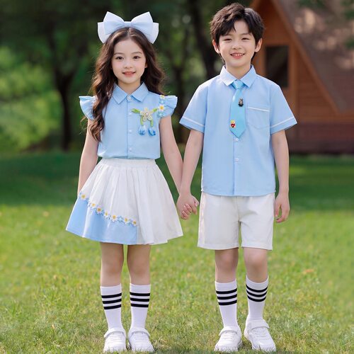 六一儿童节演出服男女童学院风合唱表演服夏季幼儿园毕业照班服装