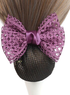 2025年新款头花女职业护士发网网兜女空乘盘头发高级头饰银行发饰