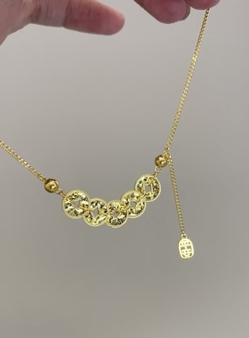 五帝钱手链古法传承钱串子手链招财五帝币钱多多手环送女友