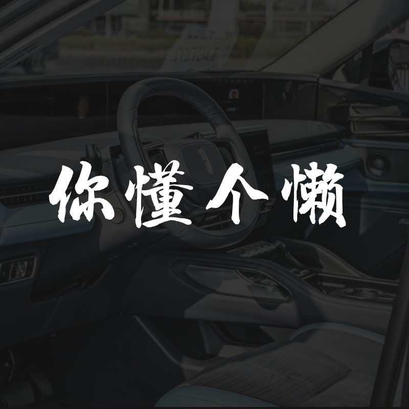 汽车车贴你懂个懒你识条铁汽车创意改装方言创意四字反光防水贴纸