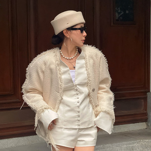 AMALIA 高定流苏廓形小香外套 SANDRA