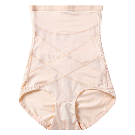 高腰提臀收腹内裤女士产后纯棉裆收腹裤收小肚子强力塑形塑身收腰