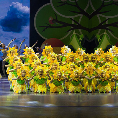 六一元旦花朵向日葵演出合唱服