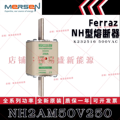 法国ferraz shawmut熔断器 NH2AM50V250/V315/V355/V400 500V 陶