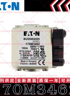 170M系列巴斯曼快速熔断器 170M3462 170M3463 170M3464 170M3465