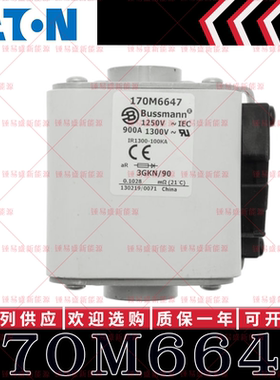 170M系列巴斯曼快速熔断器 170M6644 170M6645 170M6646 170M6647