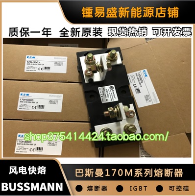 巴斯曼熔断器170H3003 170H3004低压保险丝170H3005 170H3006可拍