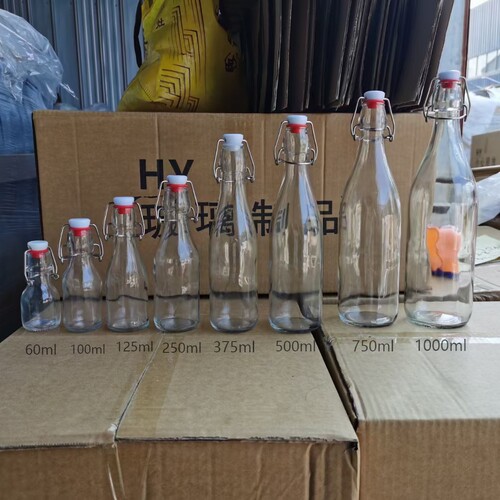 卡扣酒瓶密封瓶孝素瓶饮料瓶红酒瓶分装瓶空瓶泡酒瓶1斤2斤大容量