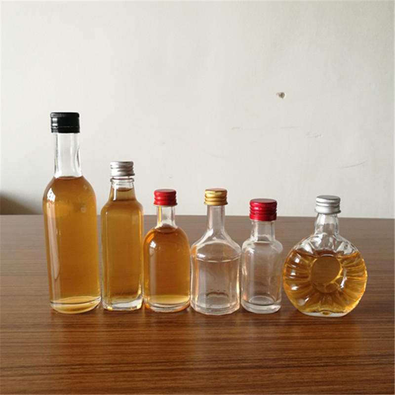 小号玻璃瓶洋酒瓶白酒瓶红酒瓶XO红酒瓶高白料玻璃空瓶样品分装瓶